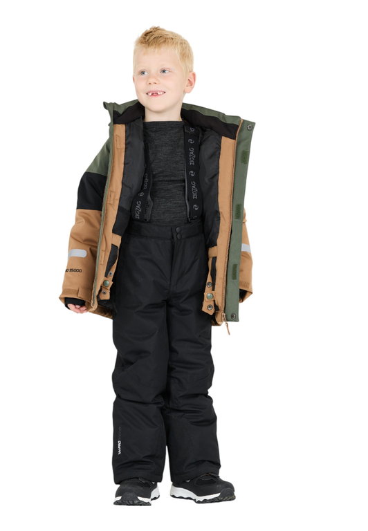 Zigzag Winter-Skihose ProvoW-PRO 10.000 (wasserdicht, atmungsaktiv, Schneefang) schwarz Kinder